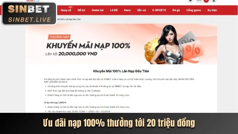 Các chương trình khuyến mãi VN123 App